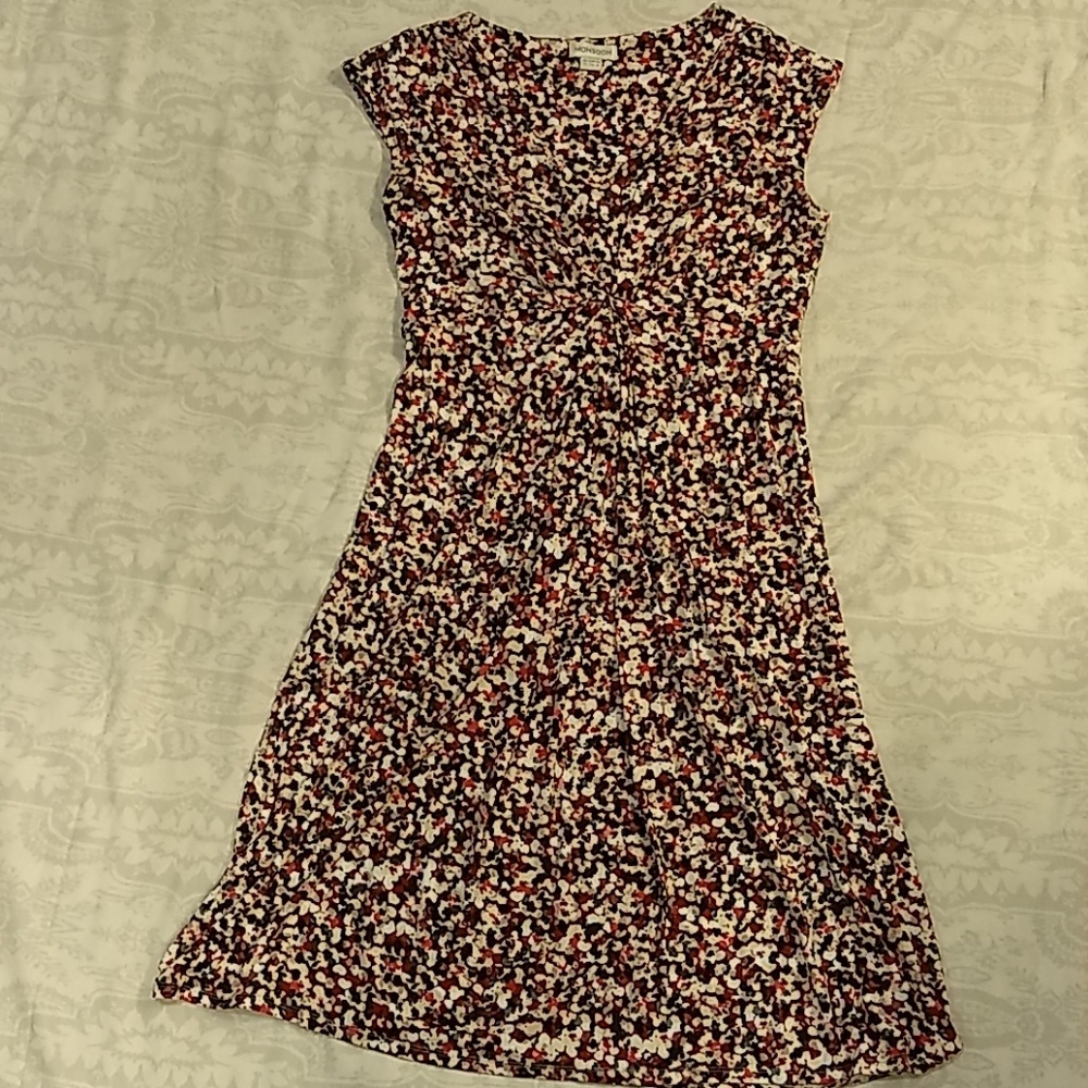 Berry printed dress